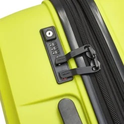 Clearance Delsey Belmont Plus MR Cabin Trolley 55/35 Expandable green chartreuse