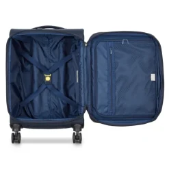 Clearance Delsey Brochant 3 Cabin Trolley 55 Expandable navy blue
