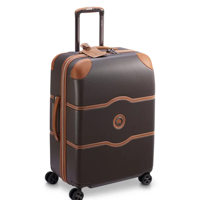 Best Delsey Chatelet Air 2.0 4 Wheel Medium Trolley 66 marron