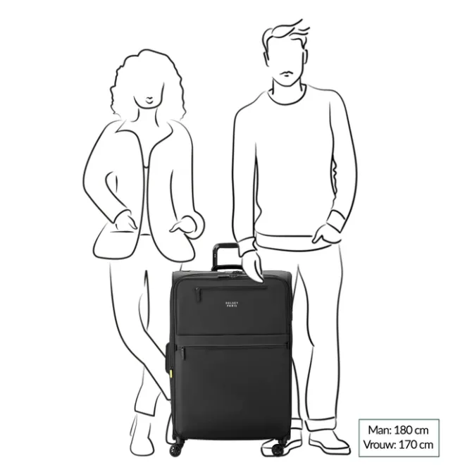 Outlet Delsey Maubert 2.0 Trolley 79 Expandable navy blue