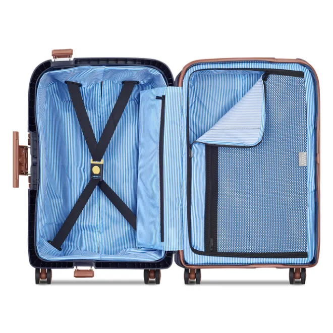 Best Delsey Moncey 4 Wheel Cabin Trolley 55/35 navy blue