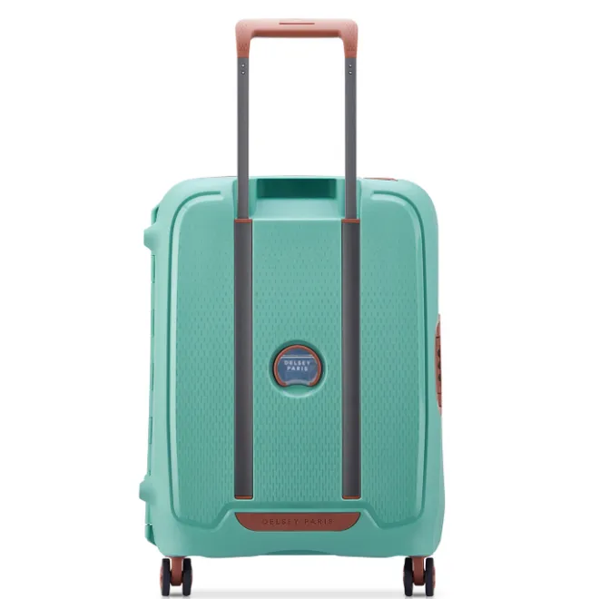 Clearance Delsey Moncey 4 Wheel Slim Cabin Trolley 55 almond