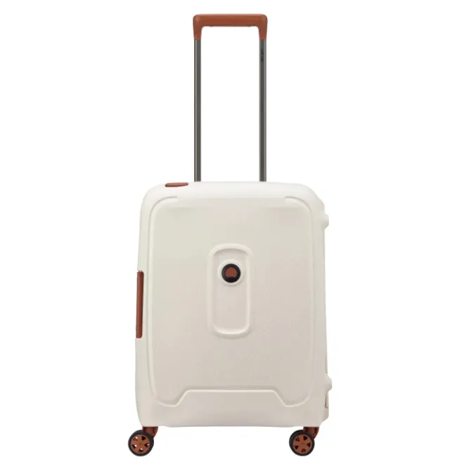 New Delsey Moncey 4 Wheel Slim Cabin Trolley 55/40 angora white