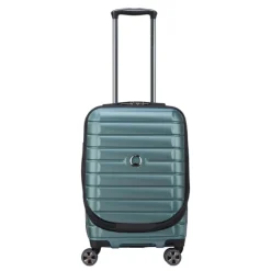 Online Delsey Shadow 5.0 Cabin Trolley Front Pocket 55 Expandable green