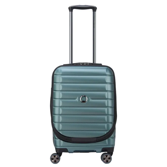 Online Delsey Shadow 5.0 Cabin Trolley Front Pocket 55 Expandable green