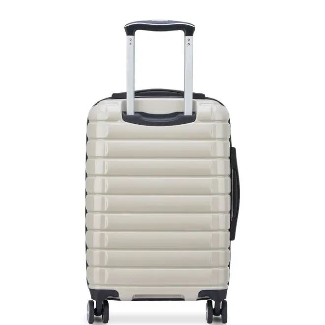 Outlet Delsey Shadow 5.0 Cabin Trolley Front Pocket 55 Expandable ivory