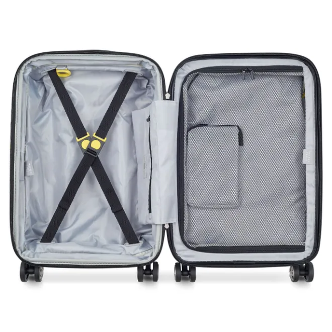 Outlet Delsey Shadow 5.0 Cabin Trolley Front Pocket 55 Expandable ivory