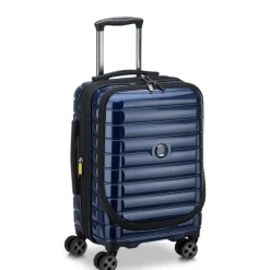 Hot Delsey Shadow 5.0 Cabin Trolley Front Pocket 55 Expandable blue