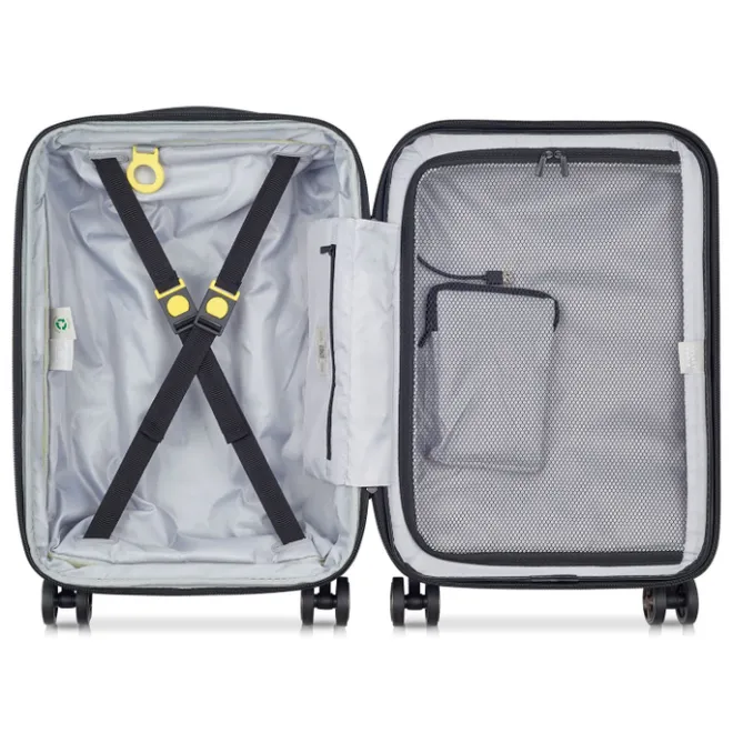 Hot Delsey Shadow 5.0 Cabin Trolley Front Pocket 55 Expandable blue
