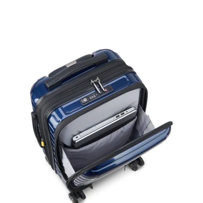 Hot Delsey Shadow 5.0 Cabin Trolley Front Pocket 55 Expandable blue
