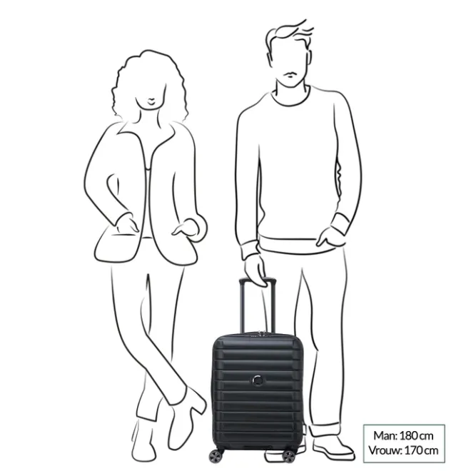 Hot Delsey Shadow 5.0 Cabin Trolley 55/40 black