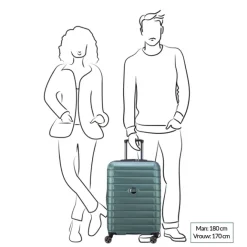 Hot Delsey Shadow 5.0 Trolley 66 Expandable green