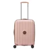 Hot Delsey St Tropez 4 Double Wheels Slim Cabin Trolley 55 pink