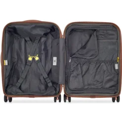 Hot Delsey St Tropez 4 Double Wheels Slim Cabin Trolley 55 pink