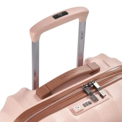 Hot Delsey St Tropez 4 Double Wheels Slim Cabin Trolley 55 pink