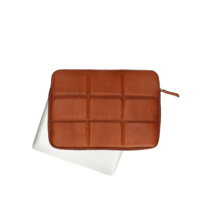 Best DIMAGINI Ava Padded Laptop Sleeve 13-14" cognac