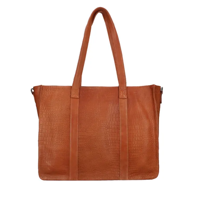 Sale DIMAGINI Lana Croco Workbag 15.6" cognac