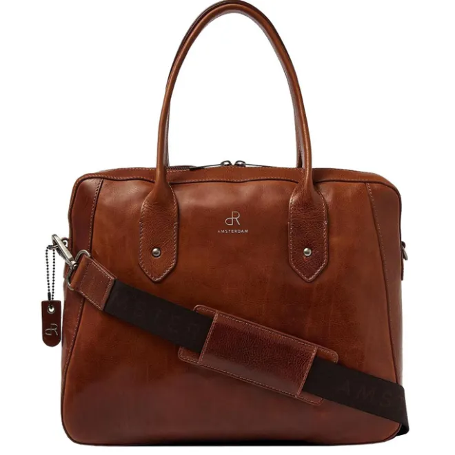 Online dR Amsterdam Apex Werktas cognac