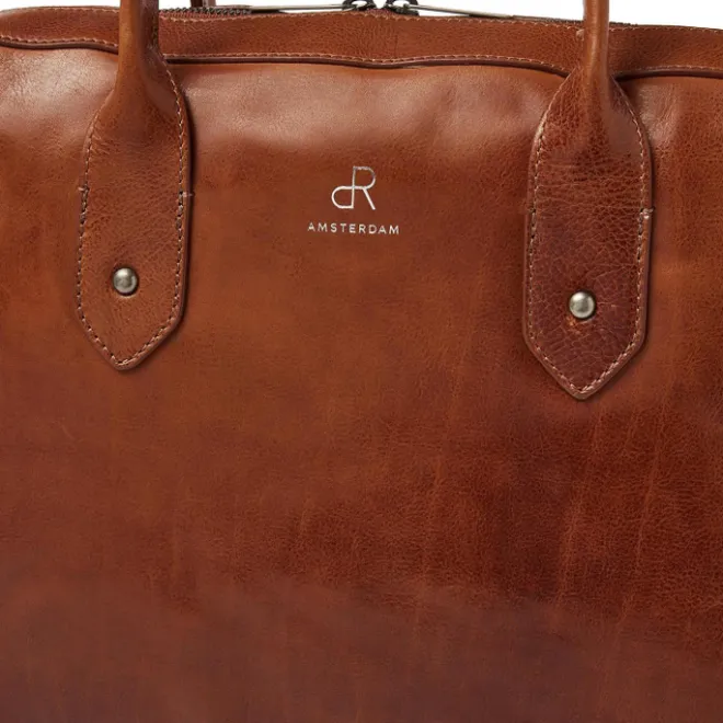 Online dR Amsterdam Apex Werktas cognac