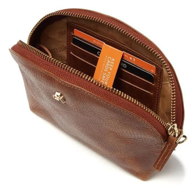Online dR Amsterdam Milan Make-Up Bag cognac