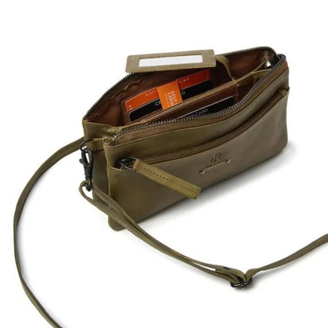 Hot dR Amsterdam Tampa Shoulderbag/Clutch olive