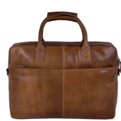Best DSTRCT Fletcher Street Business Laptoptas 17.3 inch + Sleutelhanger cognac