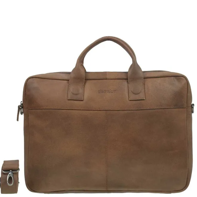 Outlet DSTRCT Fletcher Street Workingbag 17" cognac