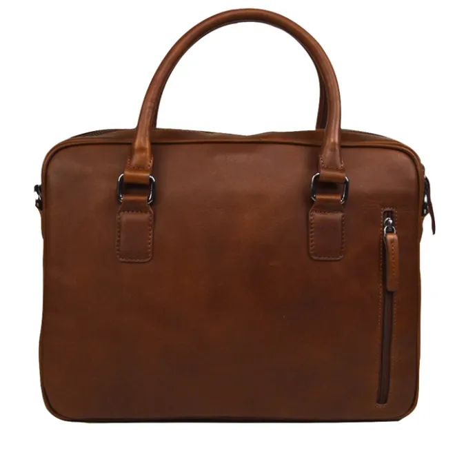 Clearance DSTRCT Premium Collection Laptopbag 14" cognac