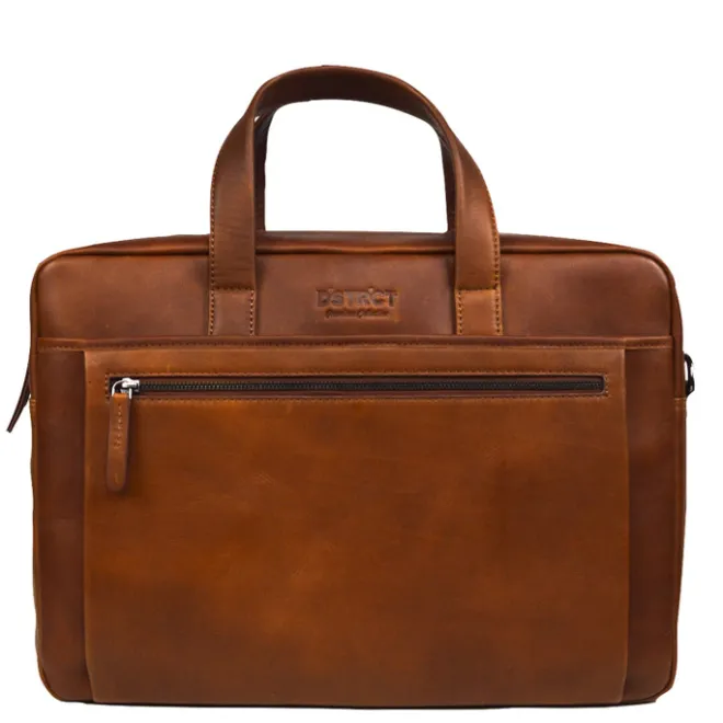 DSTRCT Premium Collection Laptopbag 17" cognac