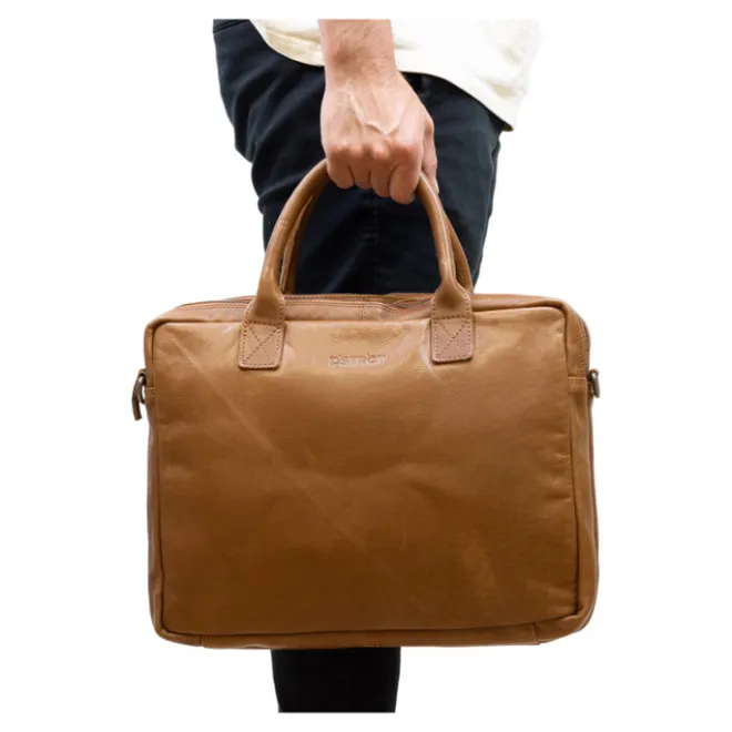 Discount DSTRCT State Street Workingbag 15.6" cognac