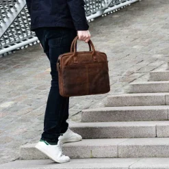 Outlet DSTRCT Wall Street Laptopbag 14" brown