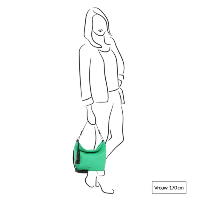 Online Emily & Noah Elke Handbag M oliv/cognac