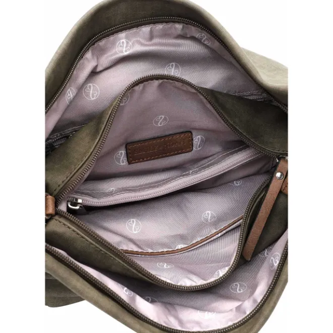 Online Emily & Noah Elke Handbag M oliv/cognac