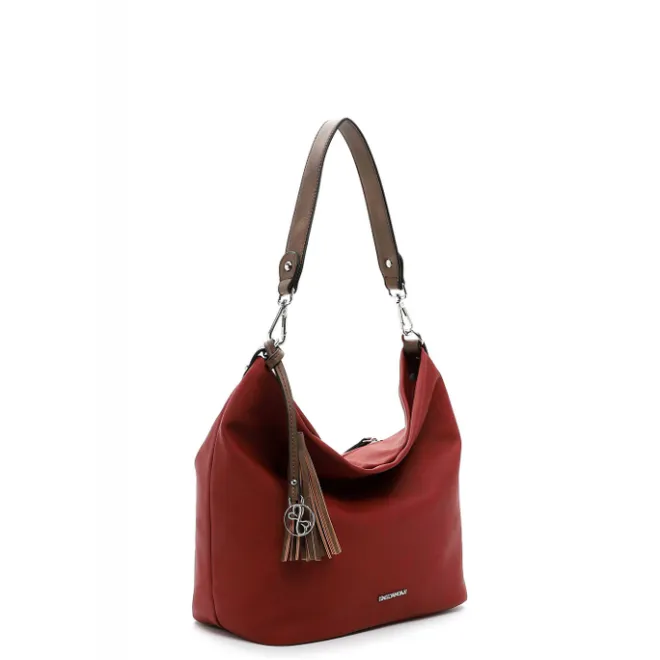 New Emily & Noah Elke Handbag M red/cognac