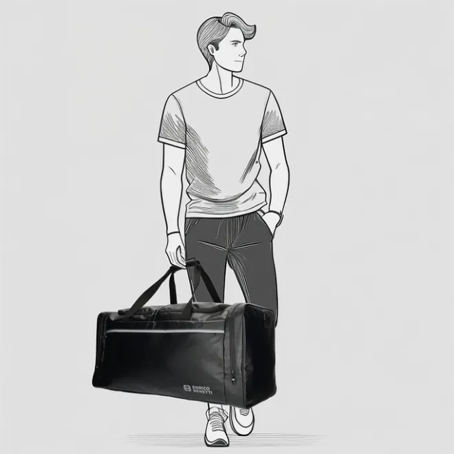 New Enrico Benetti Arctic Duffle 70 black