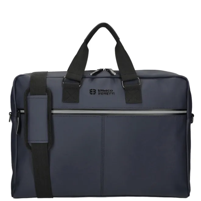 Outlet Enrico Benetti Bergen PU Laptop Shoulderbag 17" navy