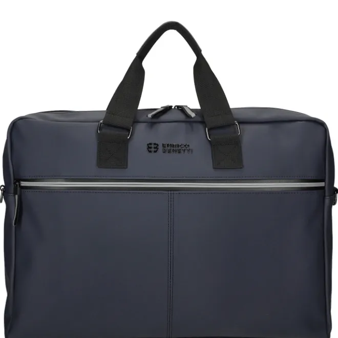 Outlet Enrico Benetti Bergen PU Laptop Shoulderbag 17" navy