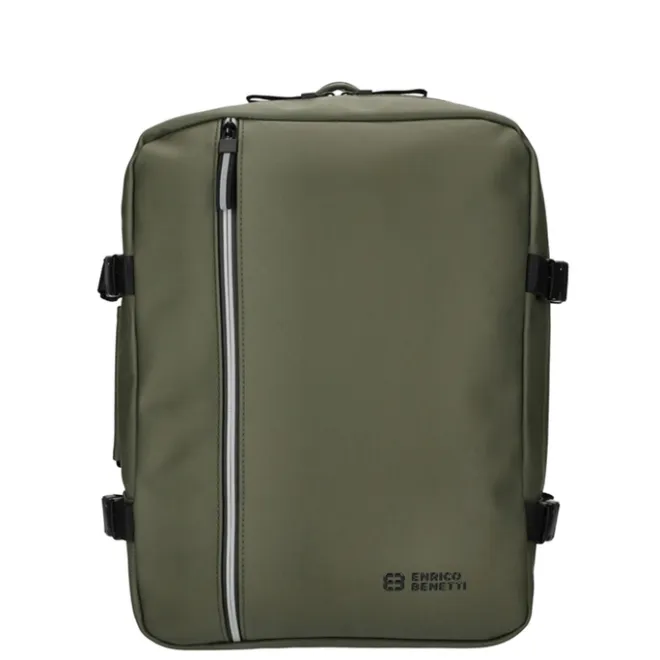 Outlet Enrico Benetti Bergen Waterproof Cabin Backpack 15" olive
