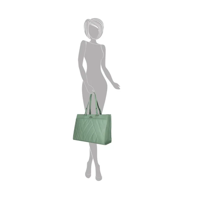 New Enrico Benetti Evie Shopper 15" green