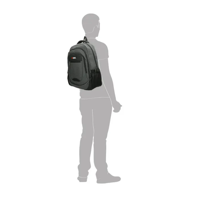 New Enrico Benetti Hamburg 17'' Laptop Backpack grey