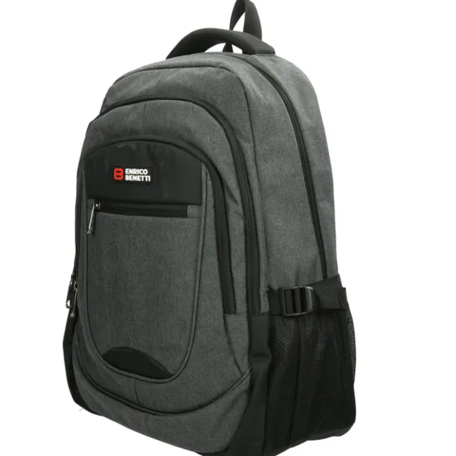 New Enrico Benetti Hamburg 17'' Laptop Backpack grey