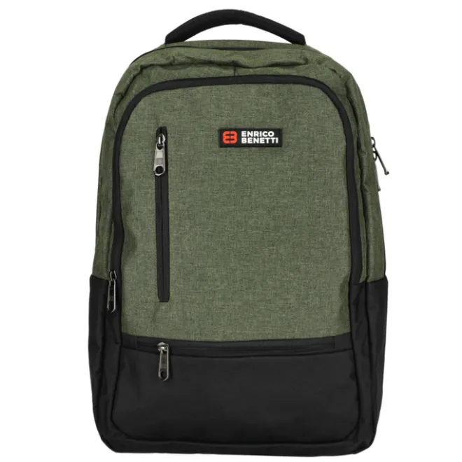 Hot Enrico Benetti Hamburg 15" Laptop Backpack olijfgroen