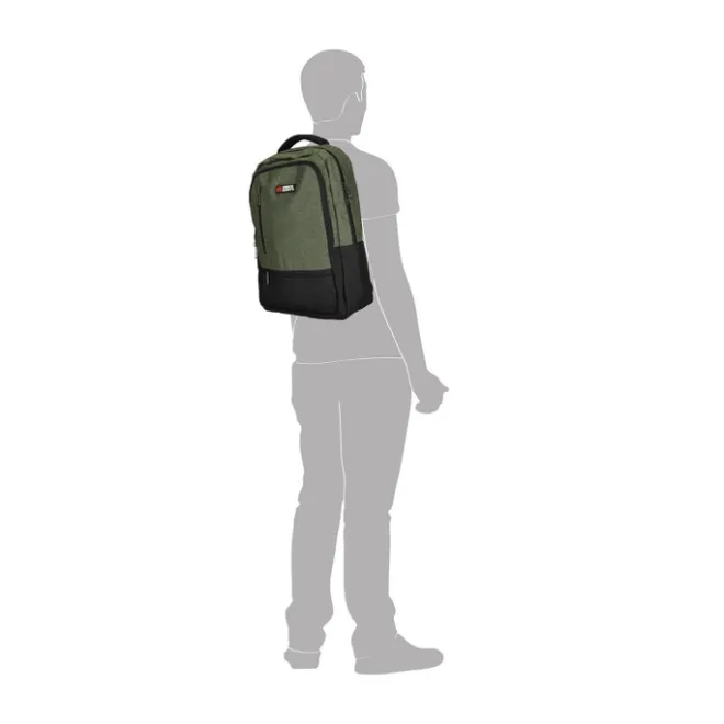 Hot Enrico Benetti Hamburg 15" Laptop Backpack olijfgroen