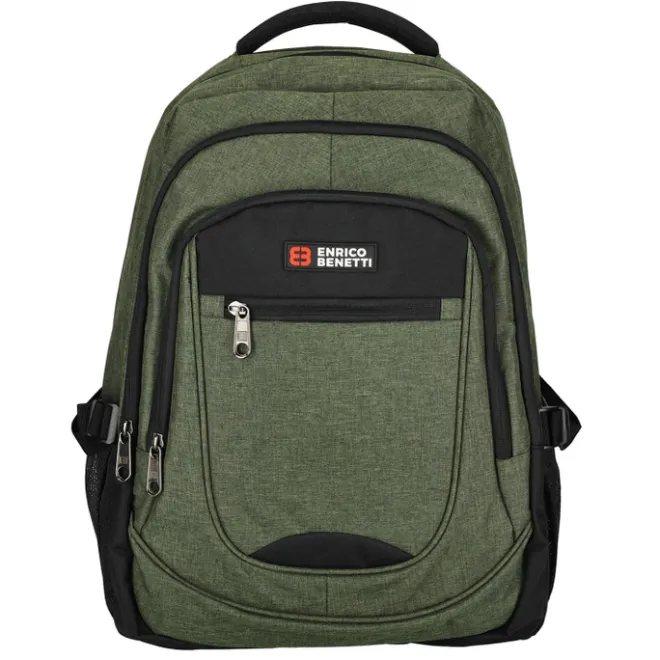Best Enrico Benetti Hamburg 17" Laptop Backpack olijfgroen