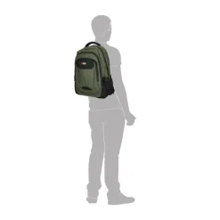 Best Enrico Benetti Hamburg 17" Laptop Backpack olijfgroen