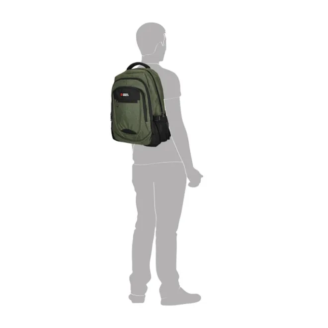 Best Enrico Benetti Hamburg 17" Laptop Backpack olijfgroen