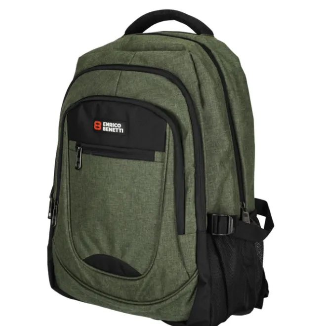 Best Enrico Benetti Hamburg 17" Laptop Backpack olijfgroen