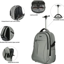 Best Enrico Benetti Northern Backpack Trolley 17