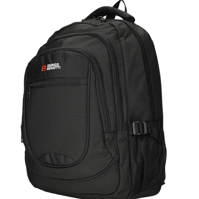 Discount Enrico Benetti Santa Cruz 17.3'' Laptop Backpack dots black white