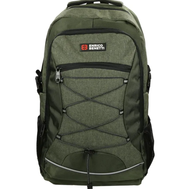 Online Enrico Benetti Yellow Stone 17'' Laptop Rugzak olijf